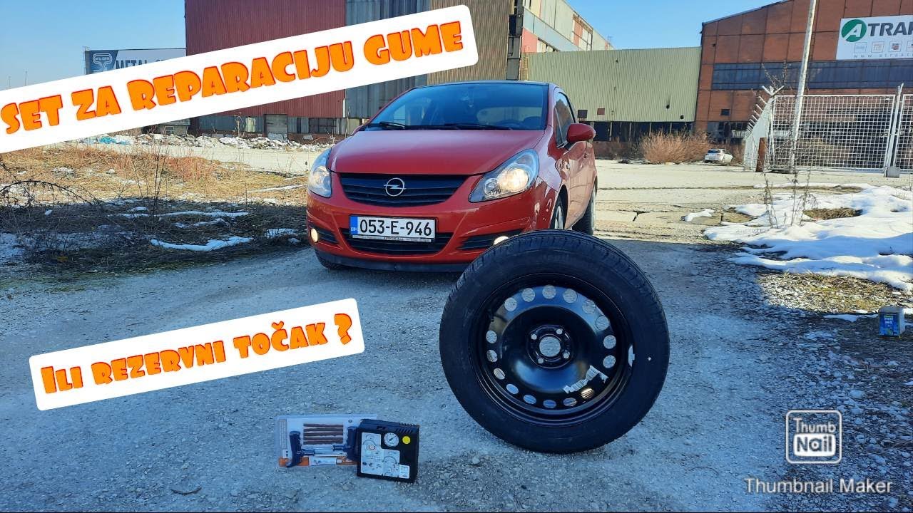 SET ZA REPARACIJU GUME ILI REZERVNI TOCAK
