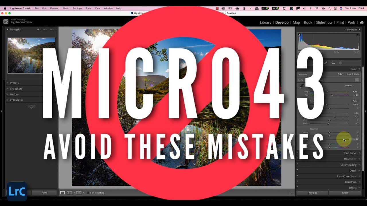 Micro Four Thirds RAW Lightroom Processing Mistakes