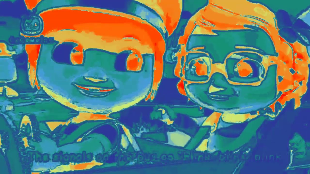 The signal on the bus goes blink blink blink!happy kids playing outside on this school