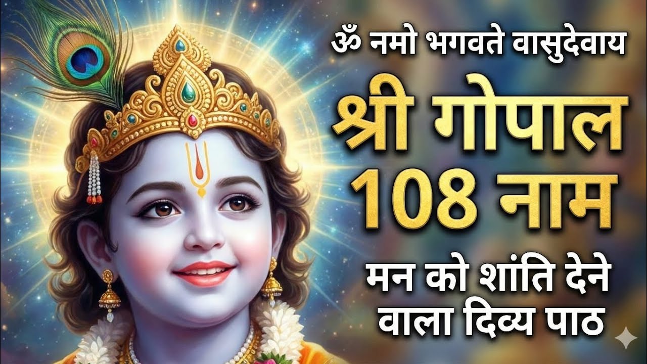गोपाल जी के 108 पावन नाम | चिंता, भय और तनाव से मुक्ति