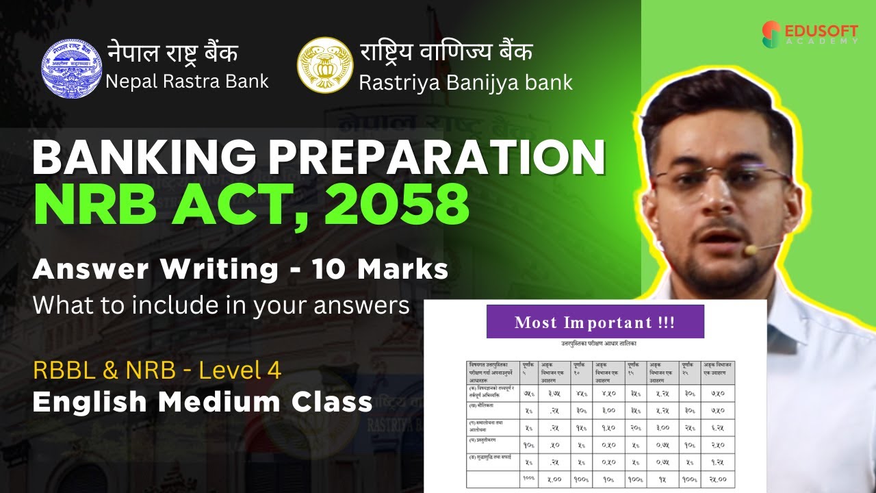 NRB ACT - Day 02 | How to write answer | Written paper |#bankingpreparationinnepal #nrb #banking