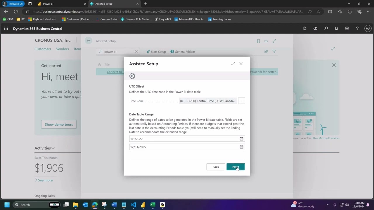 Connecting Power BI to Business Central