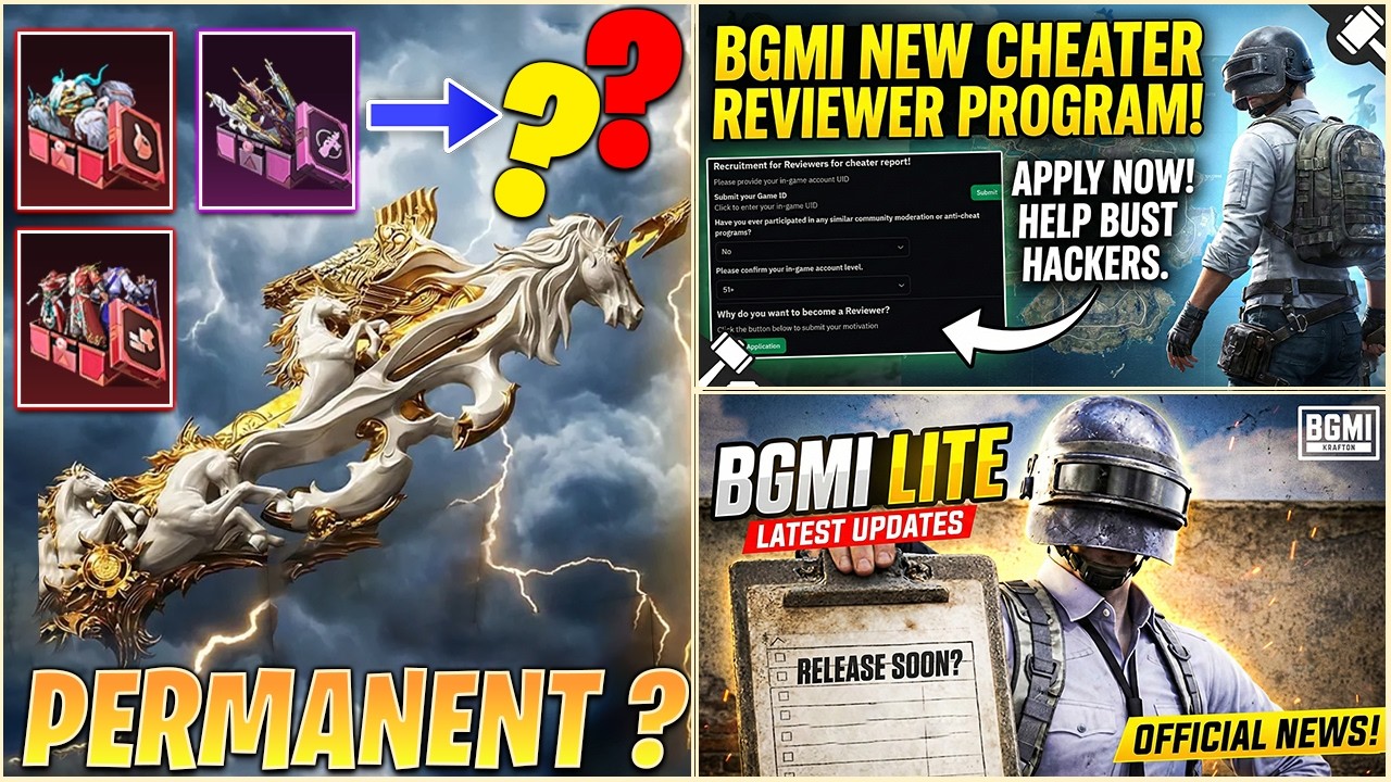 🤔 BGMI FIREARM P90 CRATE IS PERMENENT? || NEW BGMI CHEATER REVIEWER PROGRAM || BGMI LITE NEW?