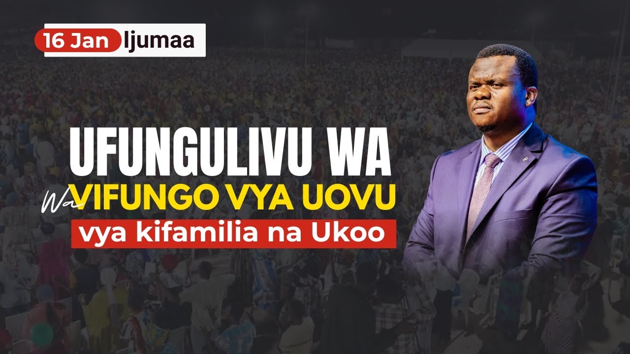 🔴#LIVE: [16.1.2026] - IBADA YA UFUNGULIVU WA VIFUNGO VYA UOVU VYA KIFAMILIA - KUHANI MUSA