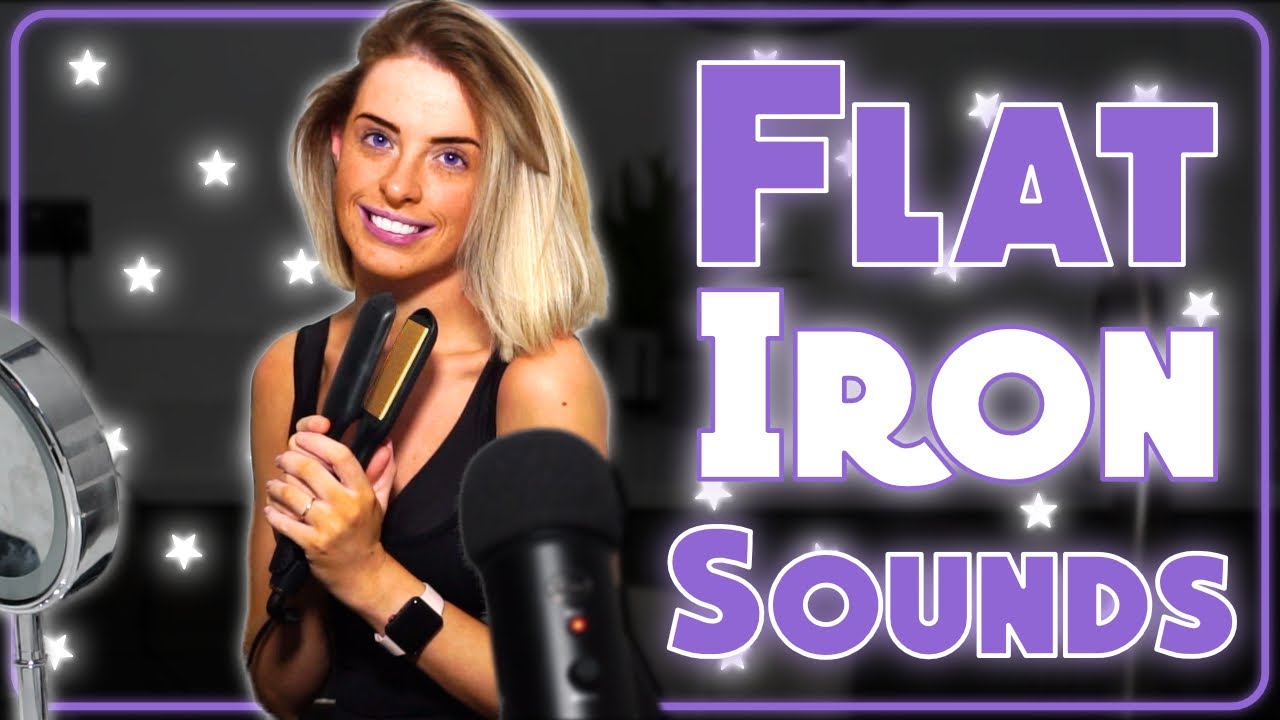 [ASMR] Straightening Hair | Flat Ironing Hair | Styling Hair 💇🏼‍♀️