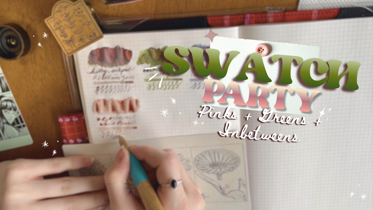 Swatch Party! Pinks, Greens, and Inbetweens