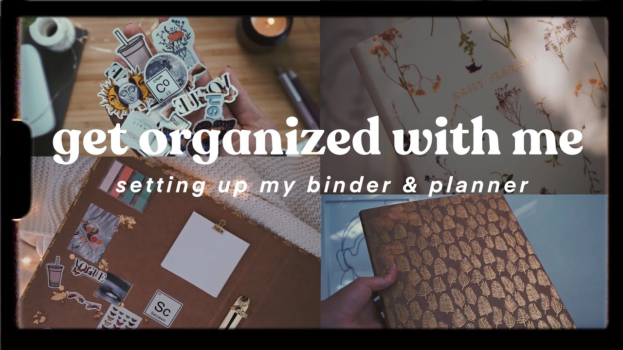 get organized with me | setting up my binder & planner