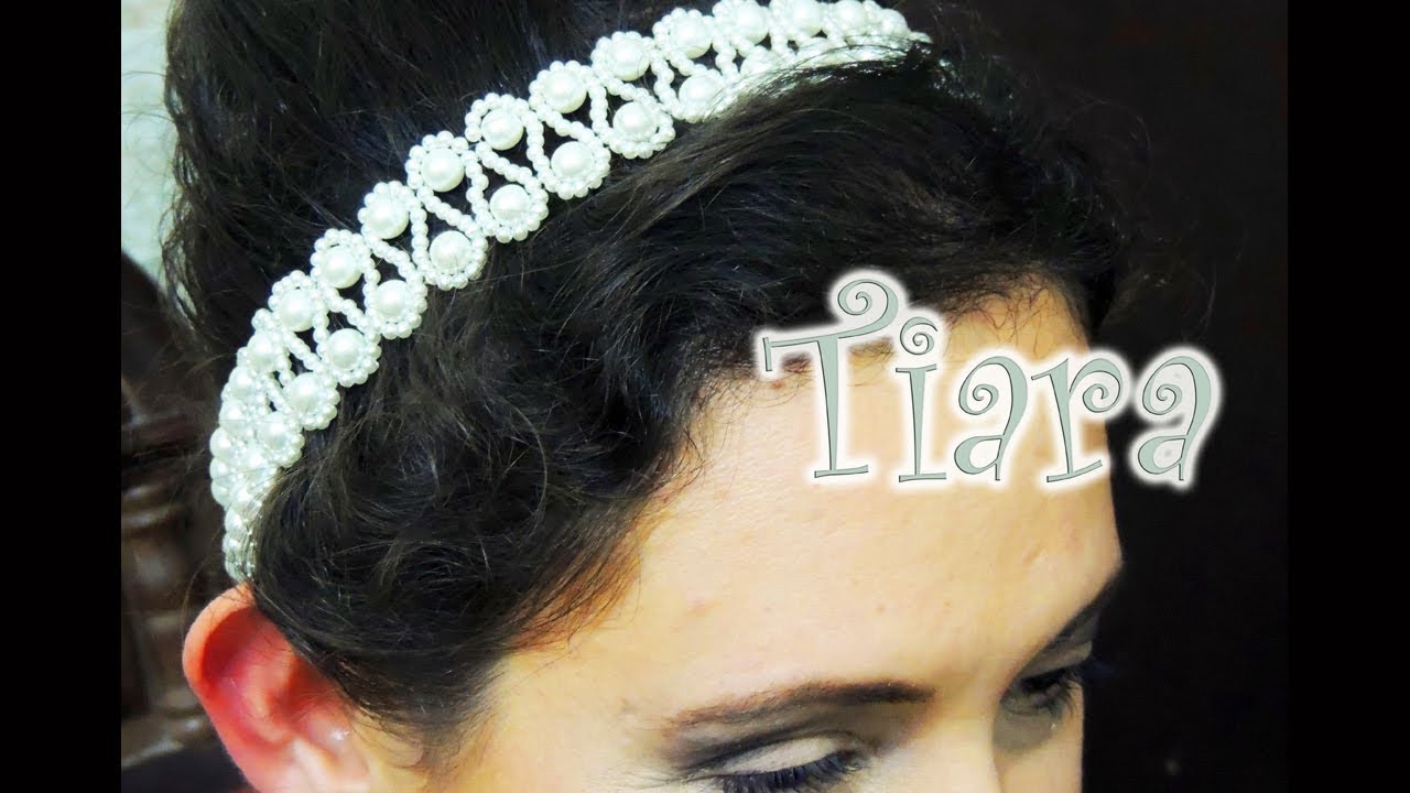 Artesanato passo a passo: Tiara para noiva