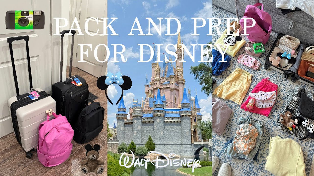 PACK AND PREP FOR WALT DISNEY WORLD ✨ Disney essentials, packing, and trip details! 