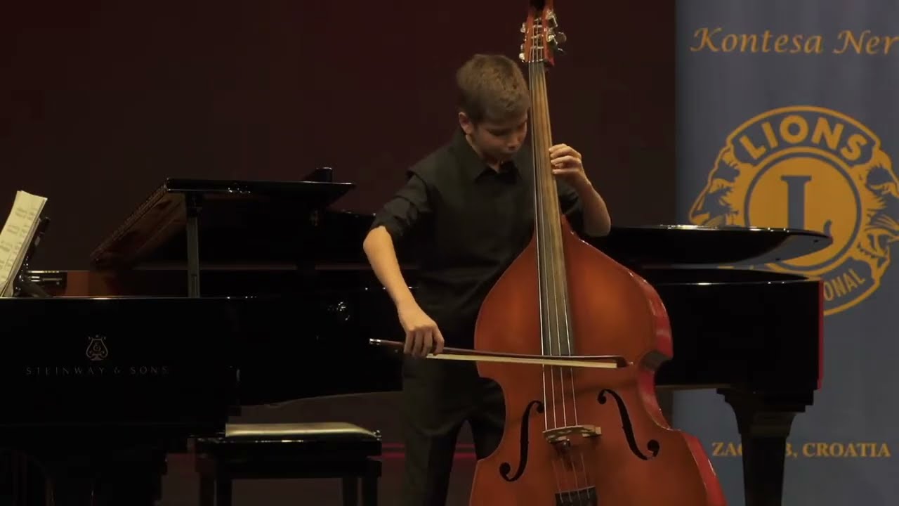 A. Capuzzi: Concerto for double bass in G-major, I. Allegro moderato - DARVIN BREKA, 14yo