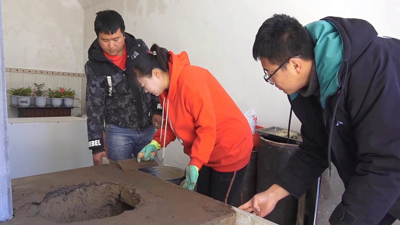 天冷了，霞姐亲手在“窑洞”里制作了一个大灶火，大家看看怎么样？【陕北霞姐】
