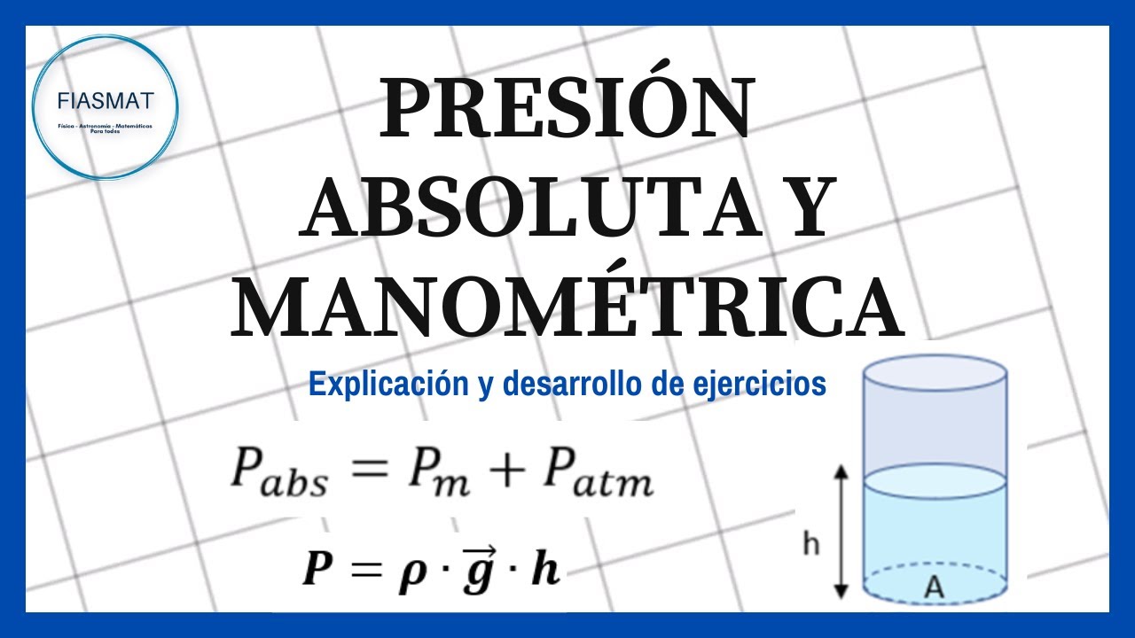 Presión Absoluta y Manométrica – Ejercicios resueltos