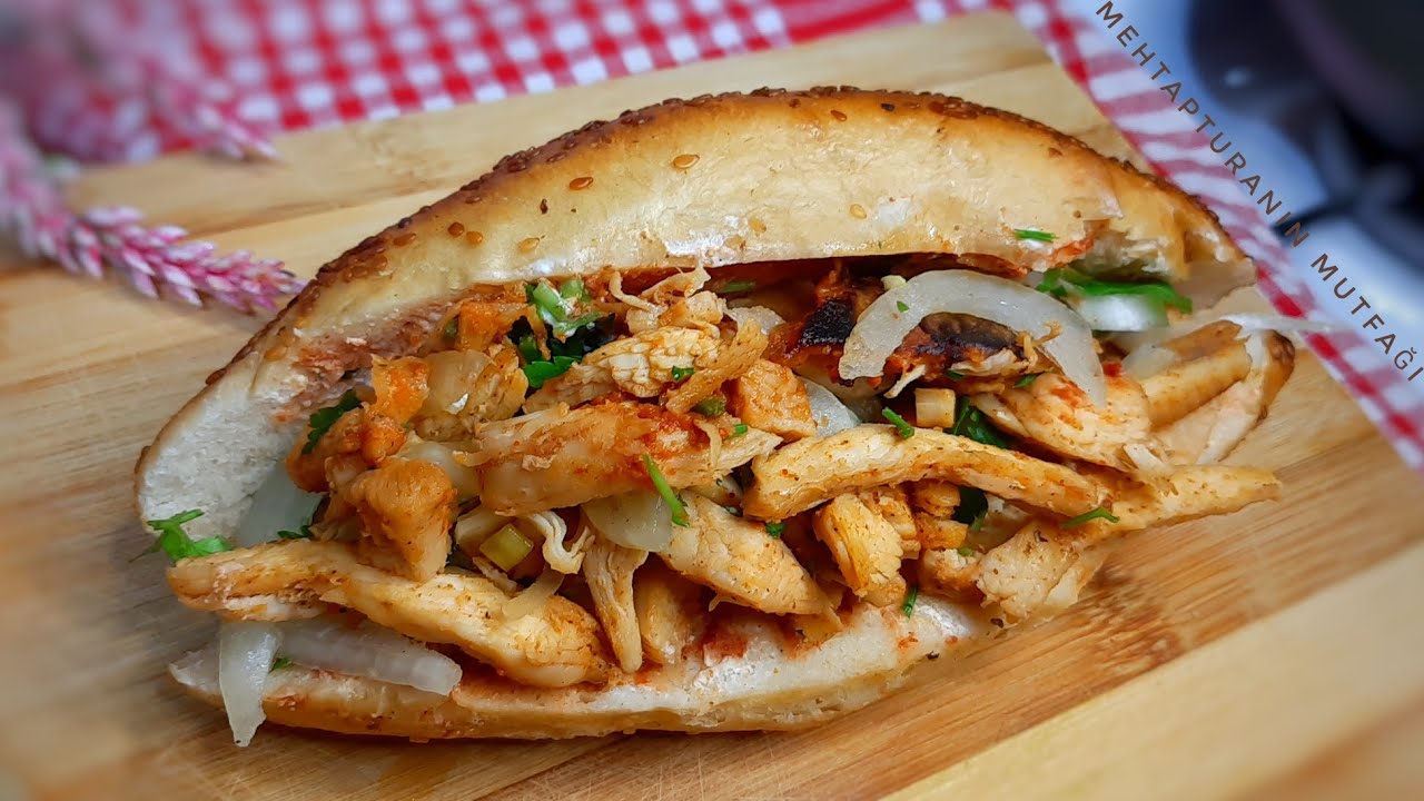 EVDE ÇOK PRATİK VE LEZZETLİ  TAVUK DÖNER 🌯NASIL YAPILIR