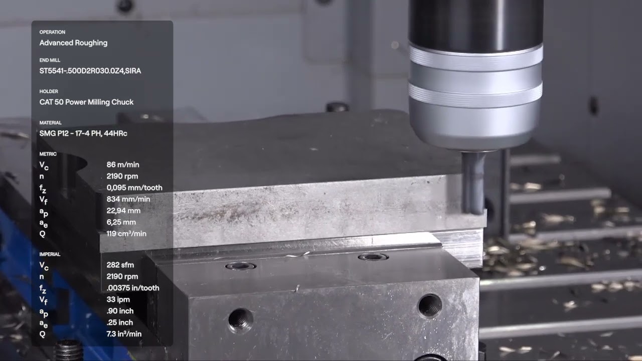 Seco Stabilizer ST5541 Dynamic Milling machining demo | Seco tools