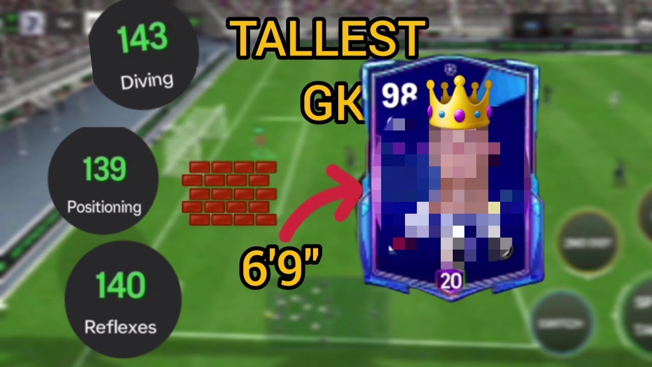 tallest gk in fc mobile ☠️|tallest goalkeeper in fc 25😈 | talent gaming24