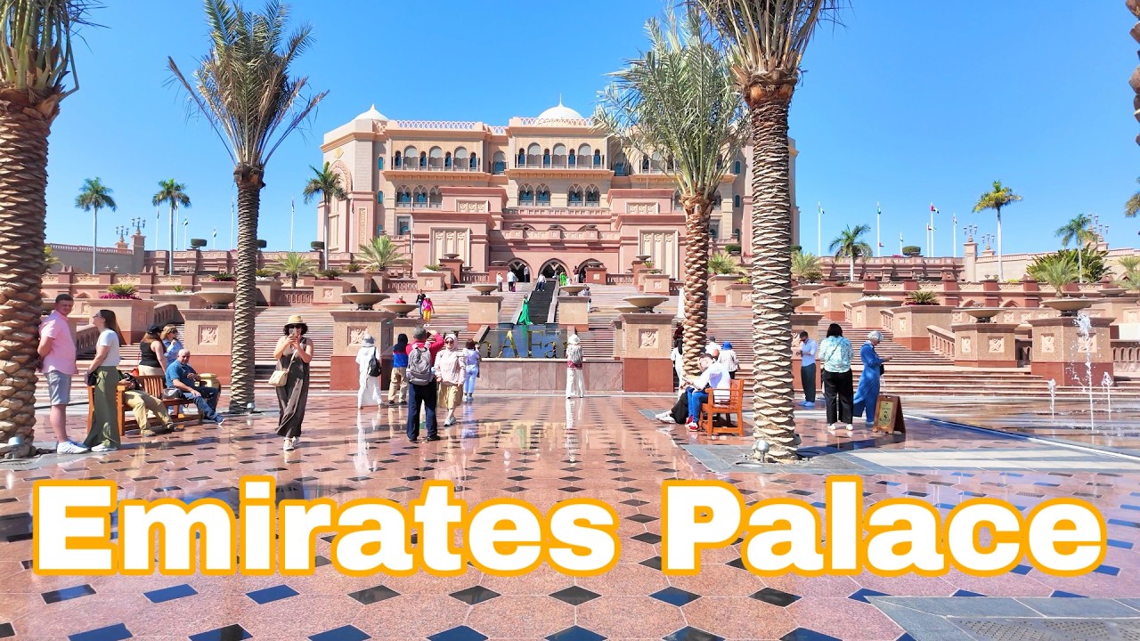 Emirates Palace Abu Dhabi Walking Tour 4K | Luxury & Royal Views 🇦🇪