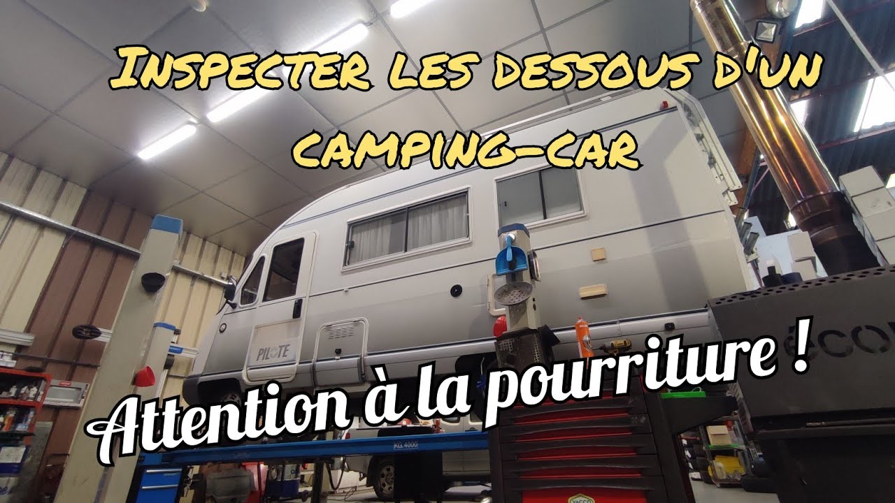 Les dessous (humides?) d'un vieux camping-car : Faites attention !!