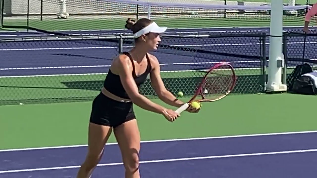 Iva Jovic: Hottest WTA Beauties Tennis Practice Indian Wells 052