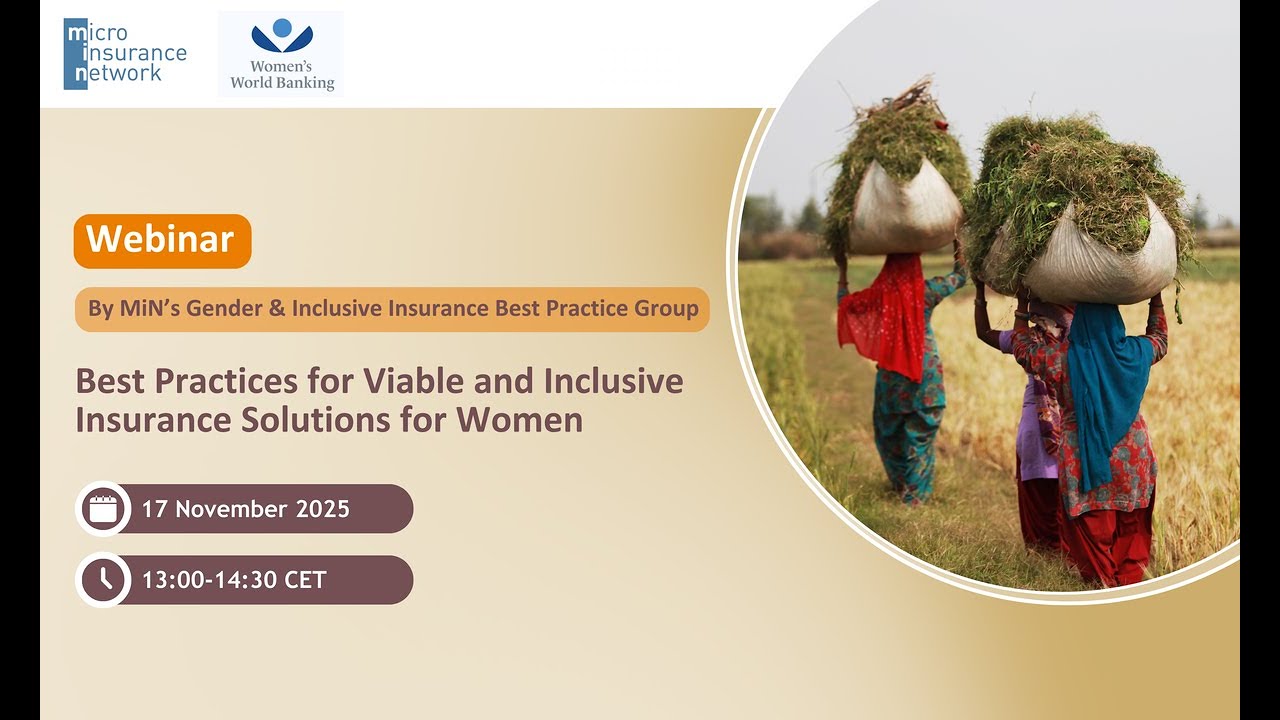 Webinar on Best Practices for Viable and Inclusive Insurance Solutions for Women