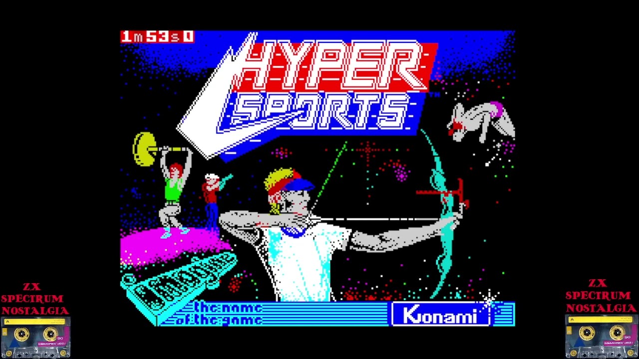 ZX SPECTRUM Loading Hyper Sports 1985 The Hit Squad