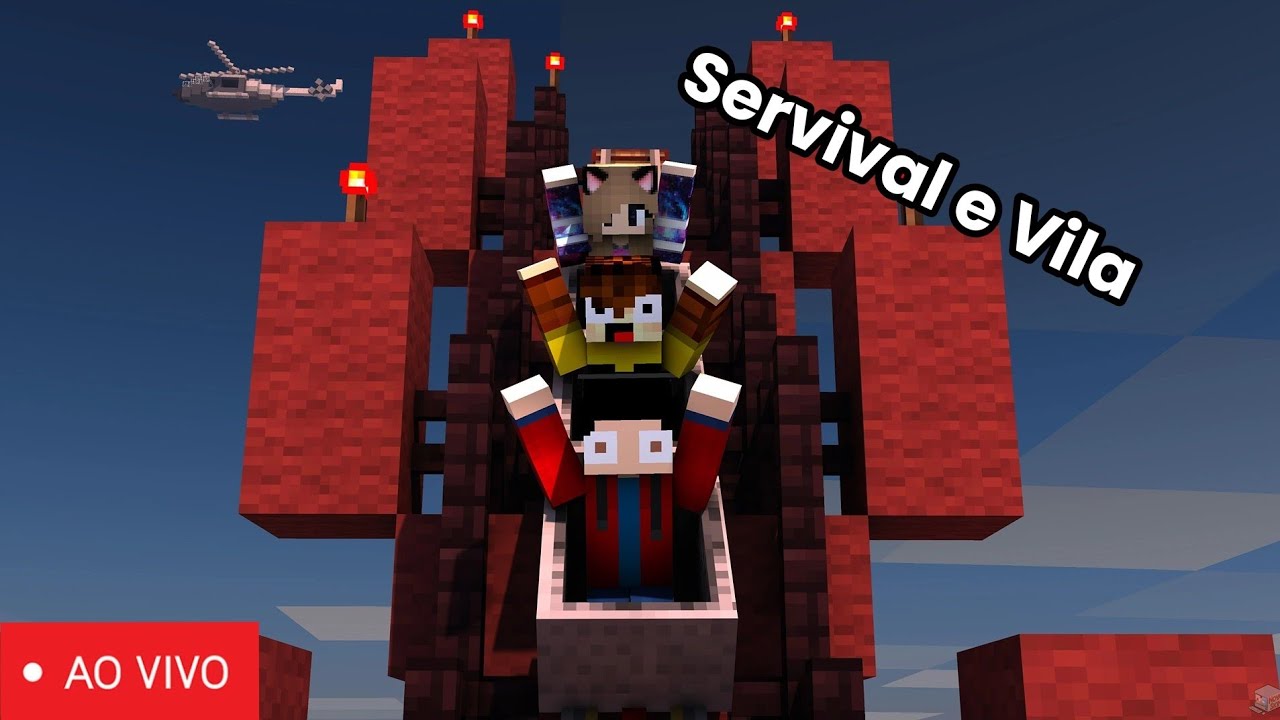 Mundo Servival e Vila Junto com Higor Flex e Os inscritos ao vivo 🔴