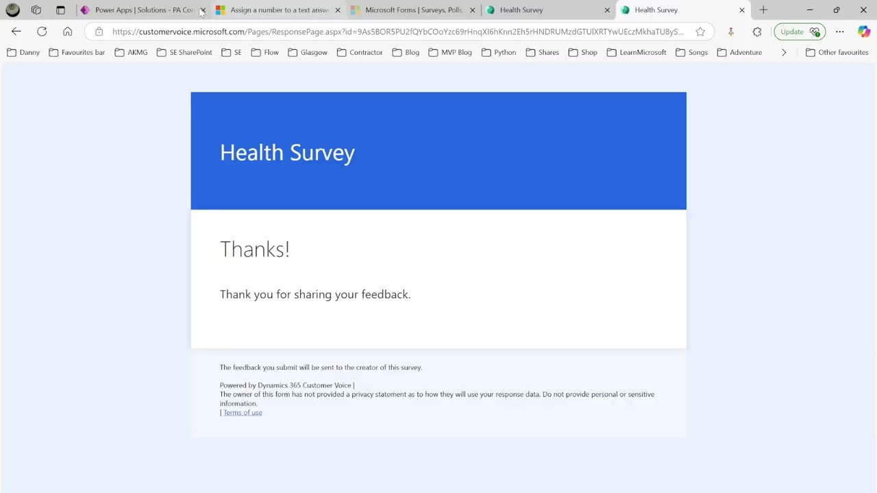 Power Automate - Microsoft Forms submission - Assign scores and find total scores (Key/Value pair)