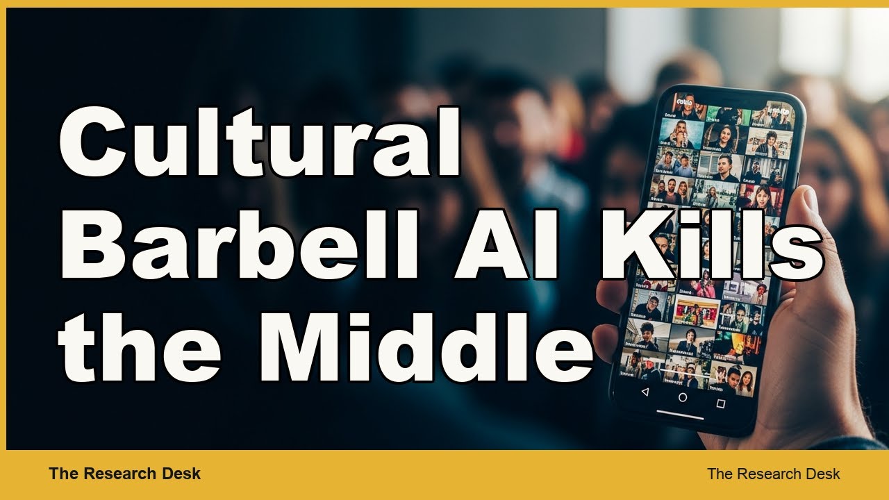 Cultural Barbell Effect | Why AI Kills the Middle & Creates Extreme Value at the Edges