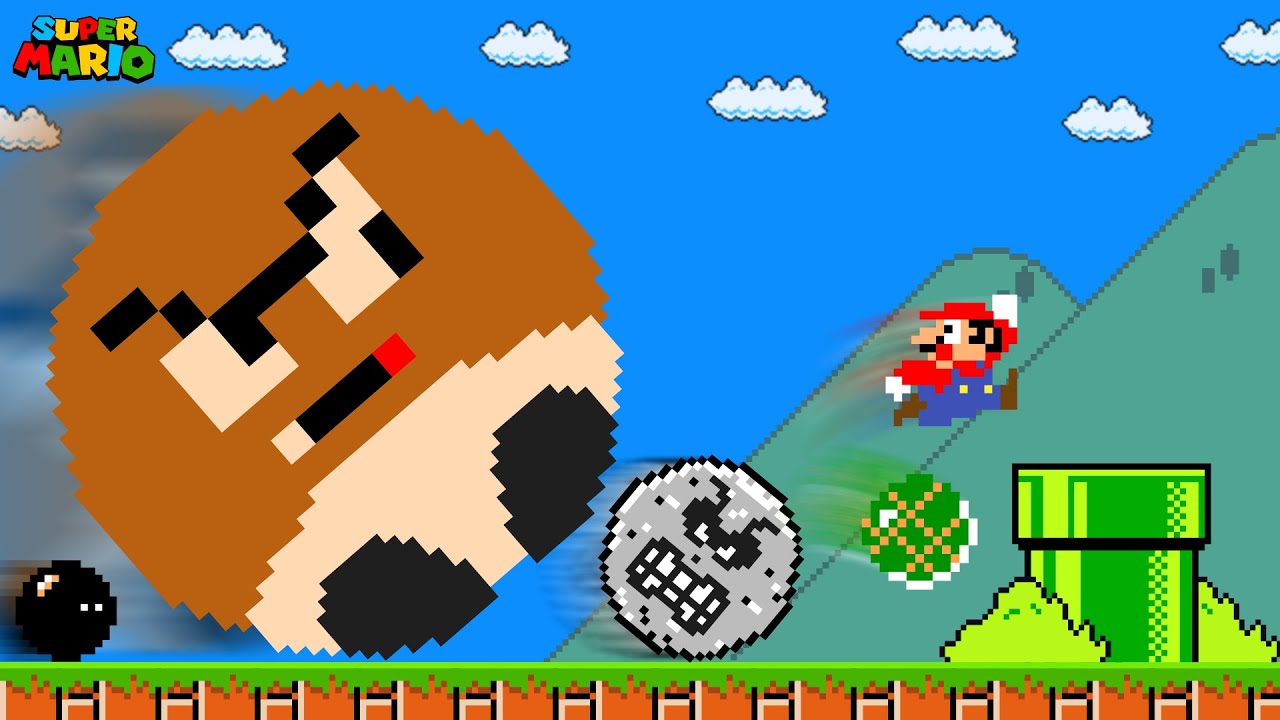 Super Mario Bros. but All Enemies is Circle!?