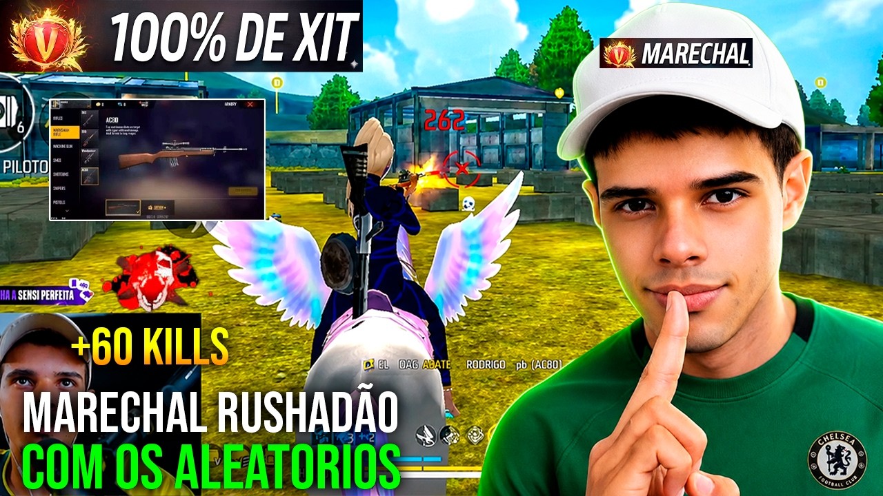 MARECHAL FOI PRO RUSHAD&Atilde;O COM OS ALEATORIOS NA RANKED: MARECHAL CLIPS - FREE FIRE