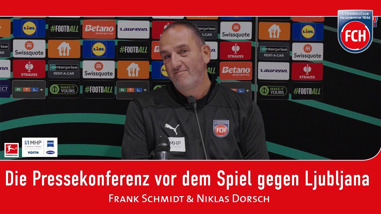 Die Pressekonferenz vor der Partie gegen NK Olimpija Ljubljana