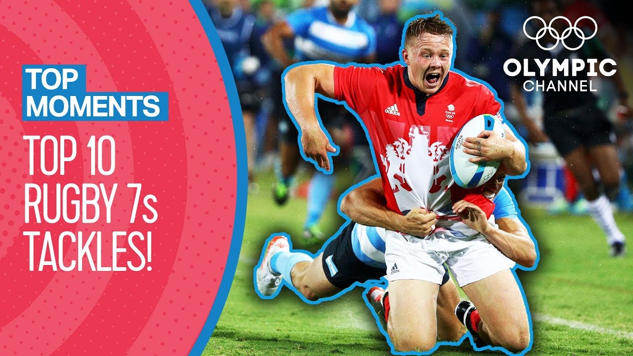 Best Rugby 7s Tackles at the Olympics | Top Moments