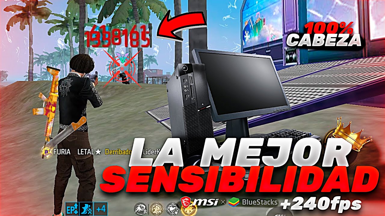 La MEJOR SENSIBILIDAD para PC con + 240FPS 🖥️🔥 BLUESTACKS & MSI - FREE FIRE 2025 ✅  by ASTER