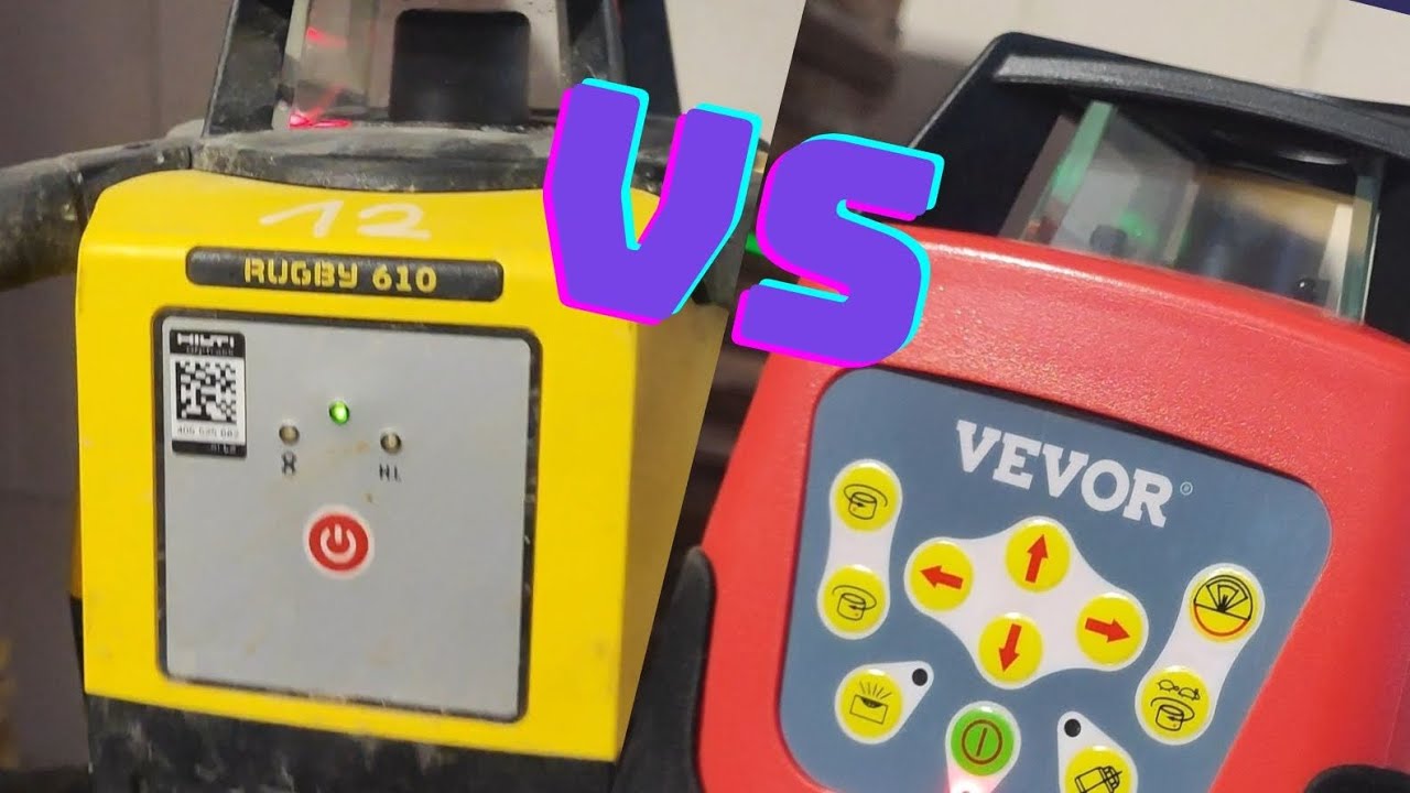 Laser rotacyjny Niwelator Rotationslaser Vevor vs Leica Rugby 610 szybki test.