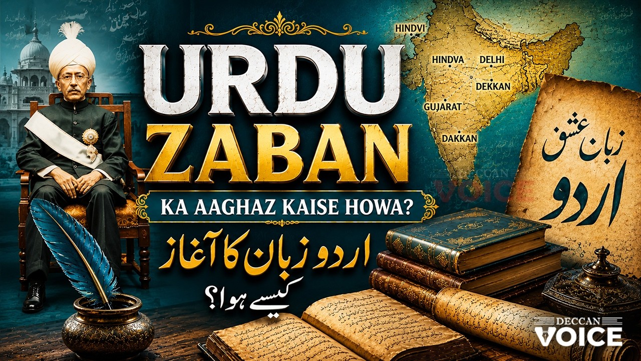 Urdu Language History, Urdu Zaban Kahan Se Aayi? Deccan Diaries #deccanhistory - Deccan Voice
