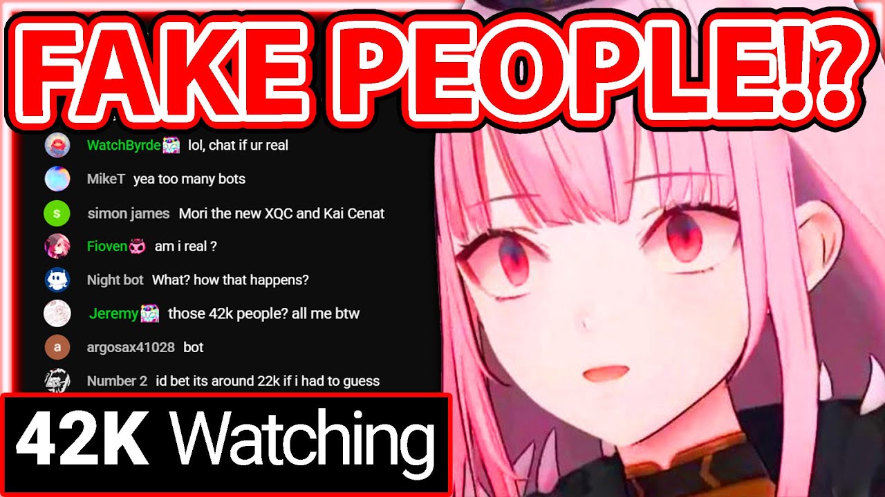 Calli Talks about the Inflated Viewers numbers on her stream 【Hololive】
