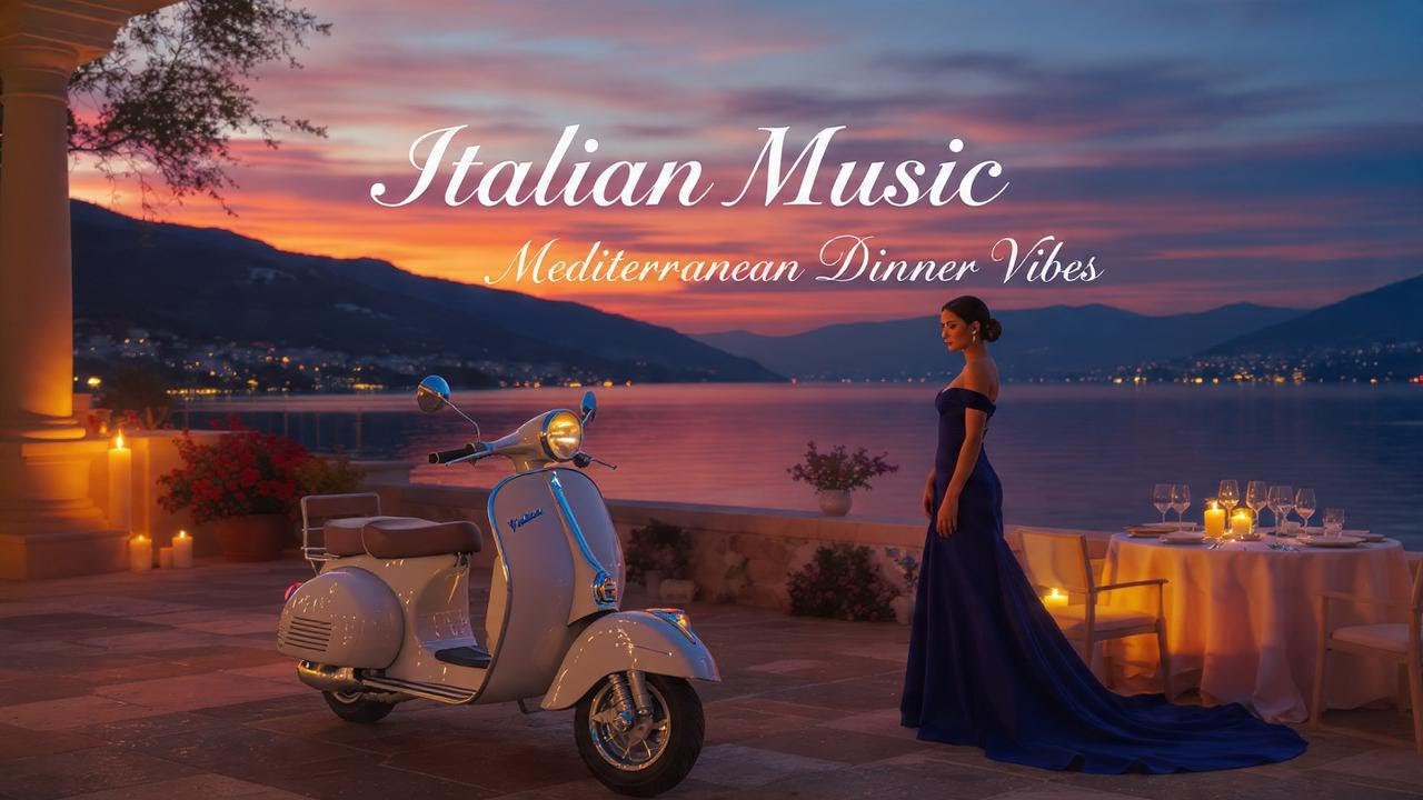 Italian Vibes & Mediterranean Chill Lounge 🎶 Lake Como 4K | Dolce Italia Music