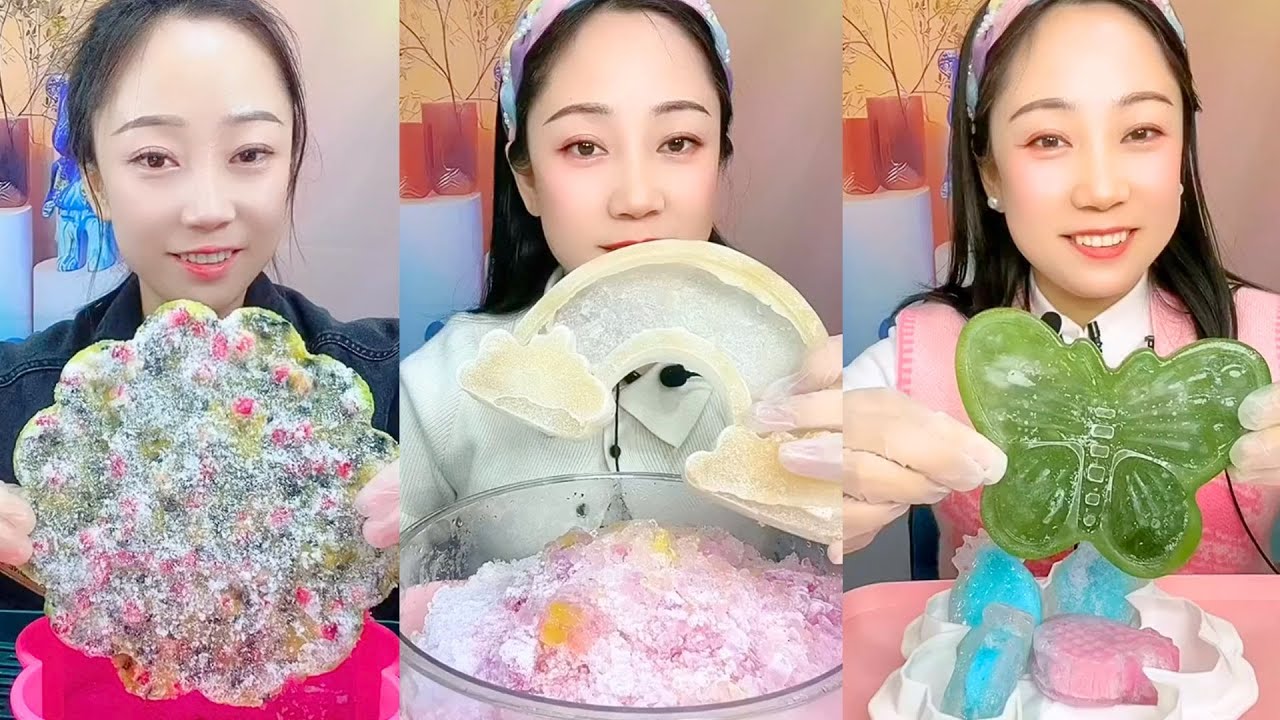 Handmade Shaved Ice Eating Show | Calm Ice ASMR Mukbang #5
