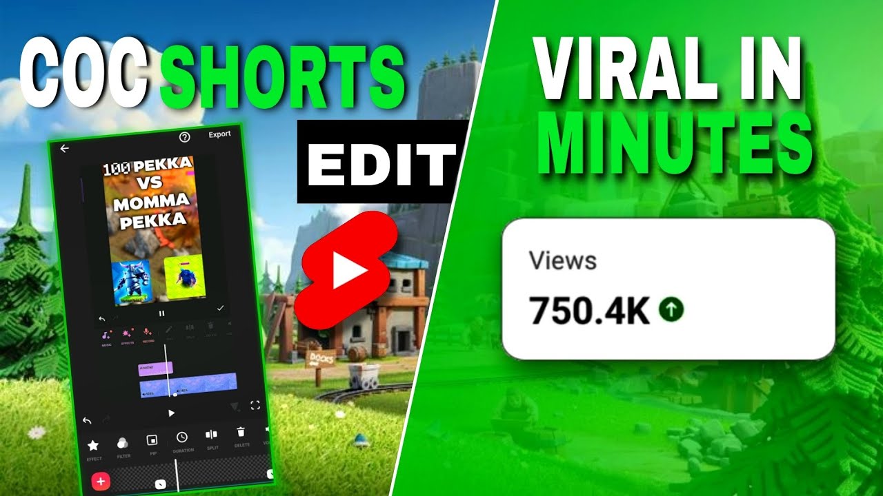 How to Edit CoC Shorts on Mobile | Viral Gaming Shorts Tutorial.