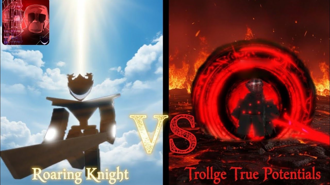 Roaring Knight vs ttp | Trollge Multiverse (Roblox)