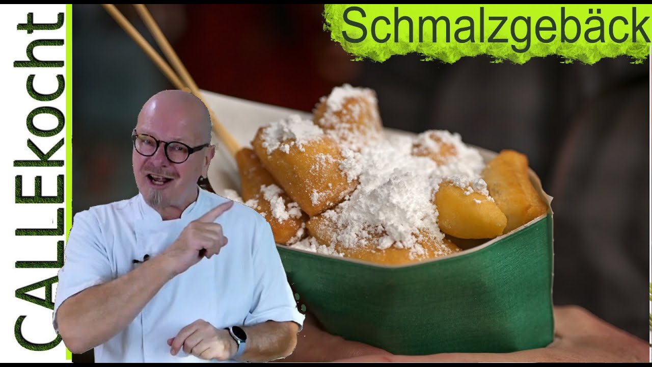 Schmalzgebäck wie auf dem Weihnachtsmarkt selber machen. Mein Rezept