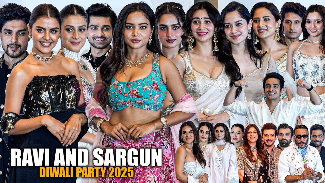 UNCUT - Manisha Rani, Priyanka Chahar, Ankit, Isha, Ayesha khan At Ravi & Sargun Diwali Party 2025