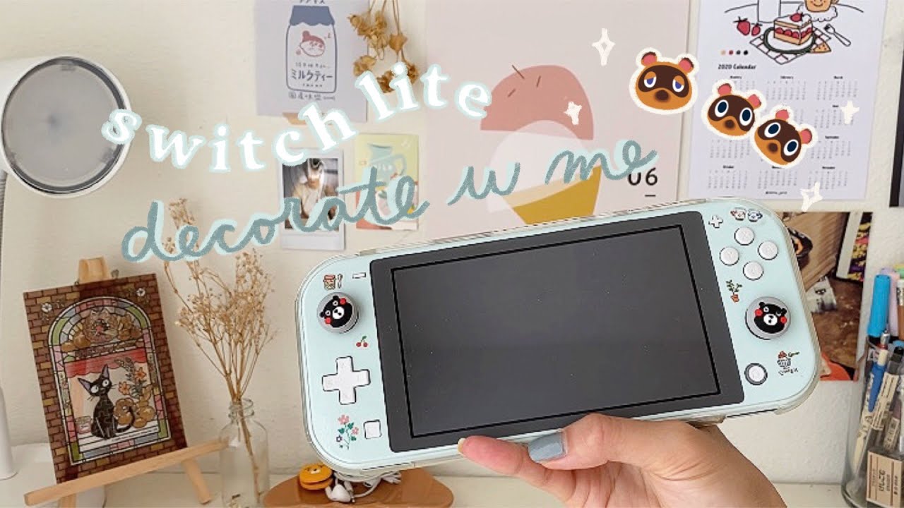 switch lite unbox + decor 🧚🏼‍♂️