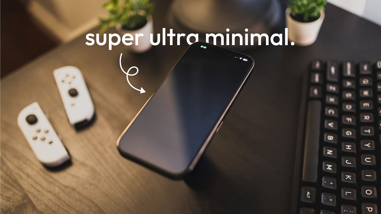 my ultra MINIMAL phone setup to fix my attention span.