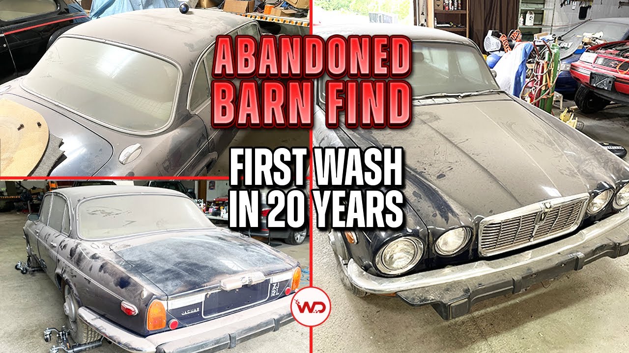 ABANDONED BARN FIND First Wash In 20 Years V12 Jaguar XJ! Satisfying Car Detailing Restoration