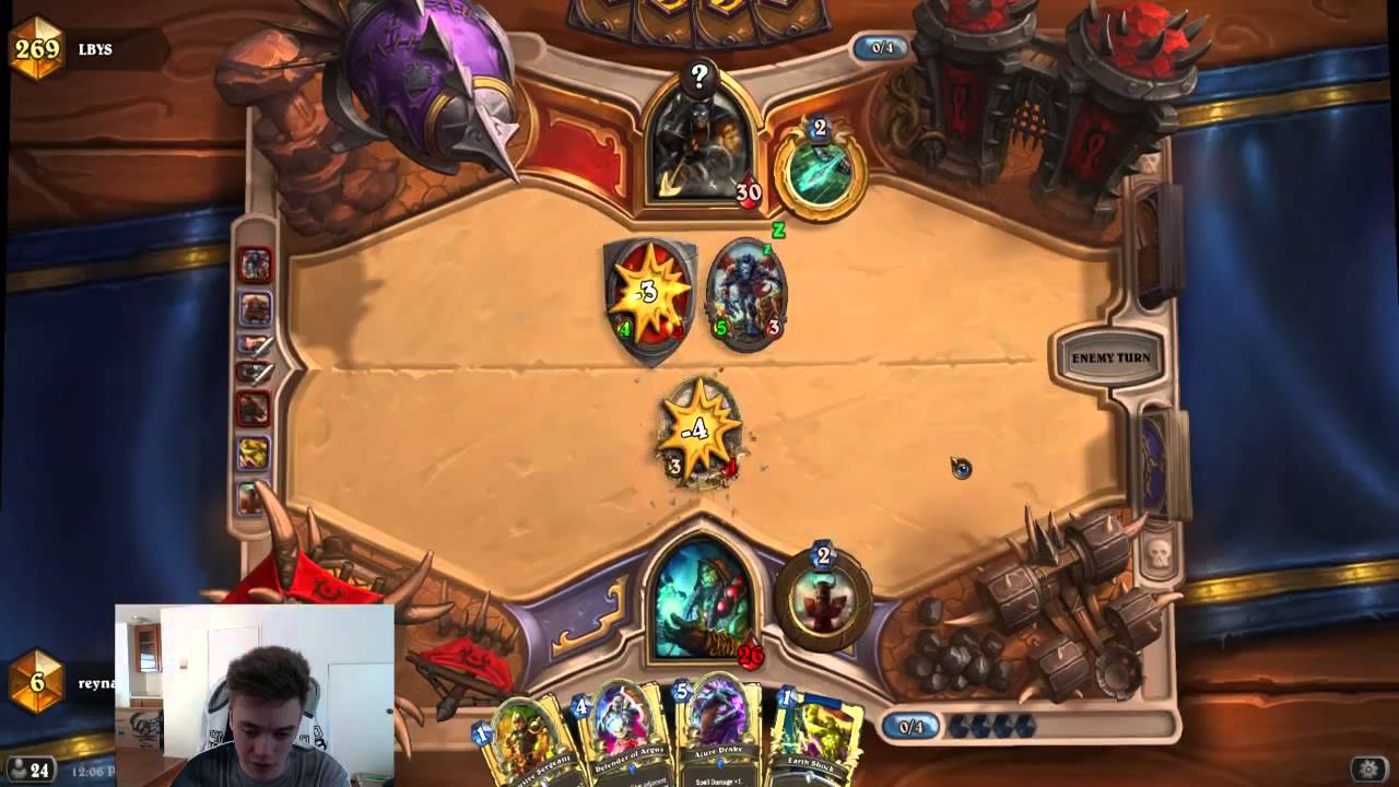 [Hearthstone] Windfury Shaman: Reynad Vs. Hunter Game 1