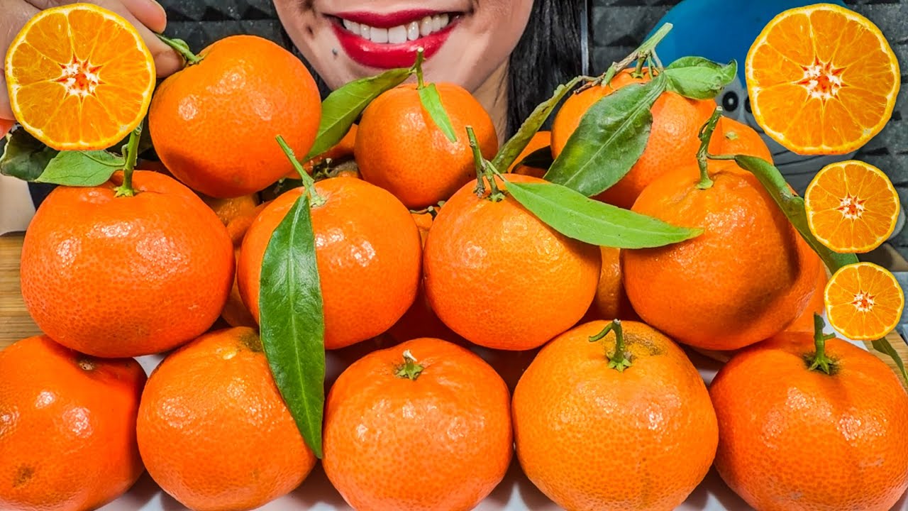 ASMR FRESH FRUIT CLEMENTINE MUKBANG MASSIVE Eating Sounds