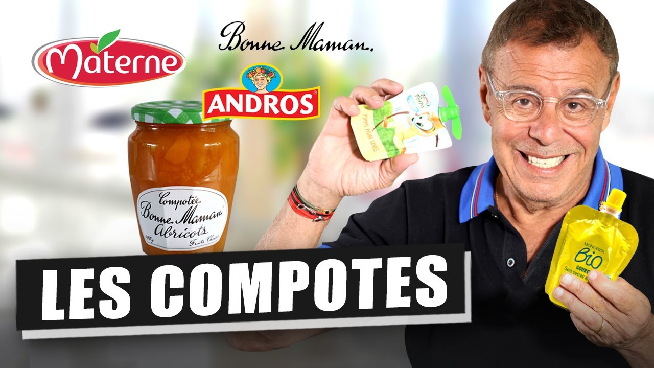 LES COMPOTES MATERNE, ANDROS, BONNE MAMAN... SONT-ELLES TROP SUCRÉES ?