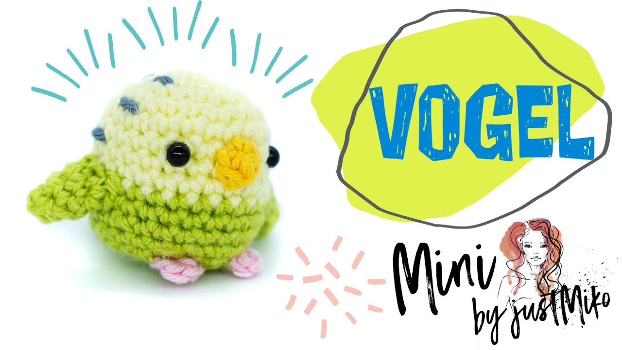 Wellensittich häkeln   🕊 *Do it Yourself* | Amigurumi by justMiko