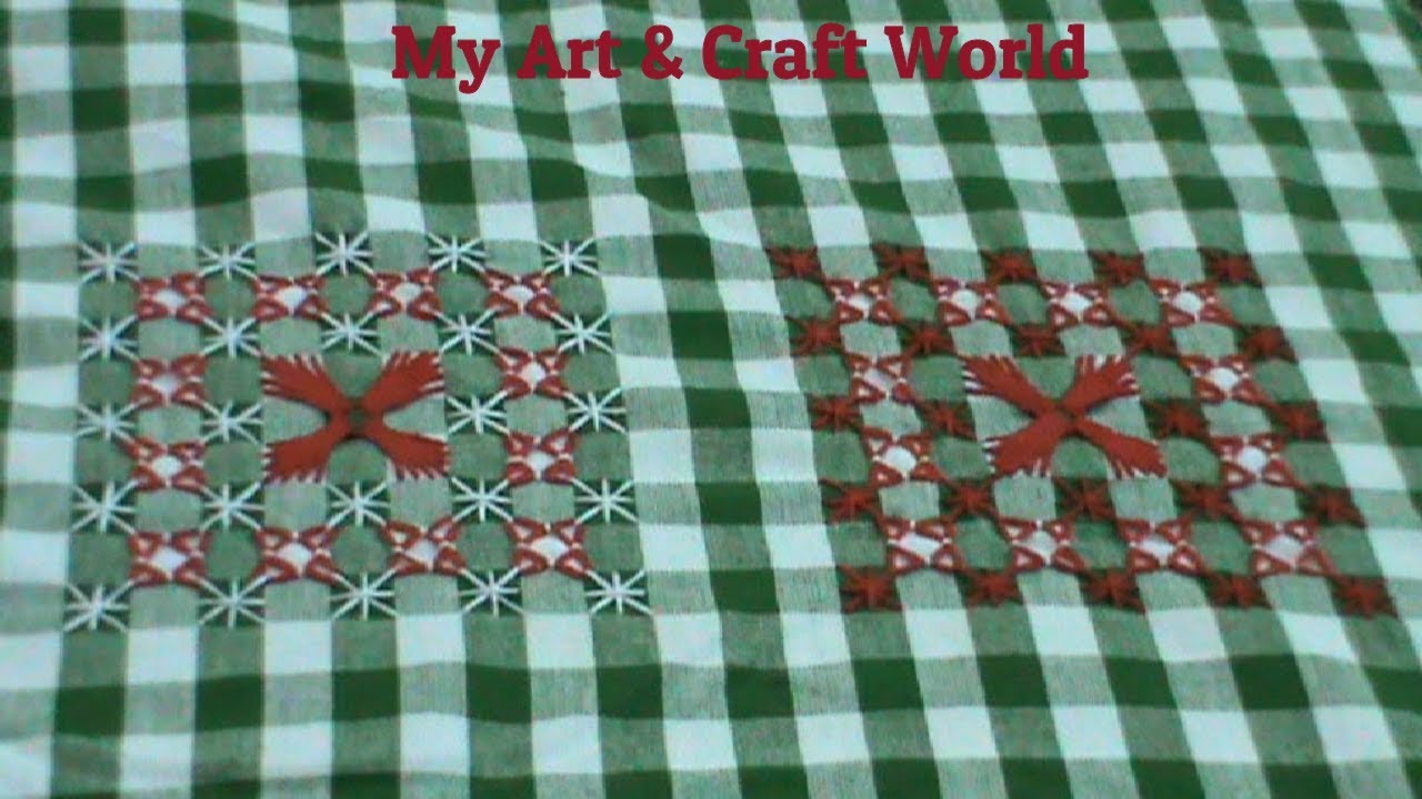 Chicken Scratch Embroidery (Hand Embroidery Work) - 47