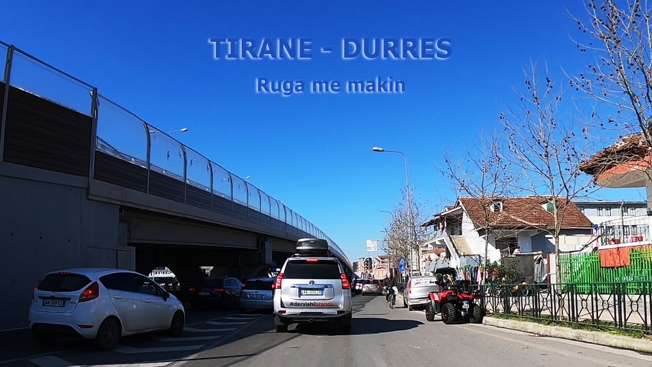 Tirane Durres, Rruga me makine